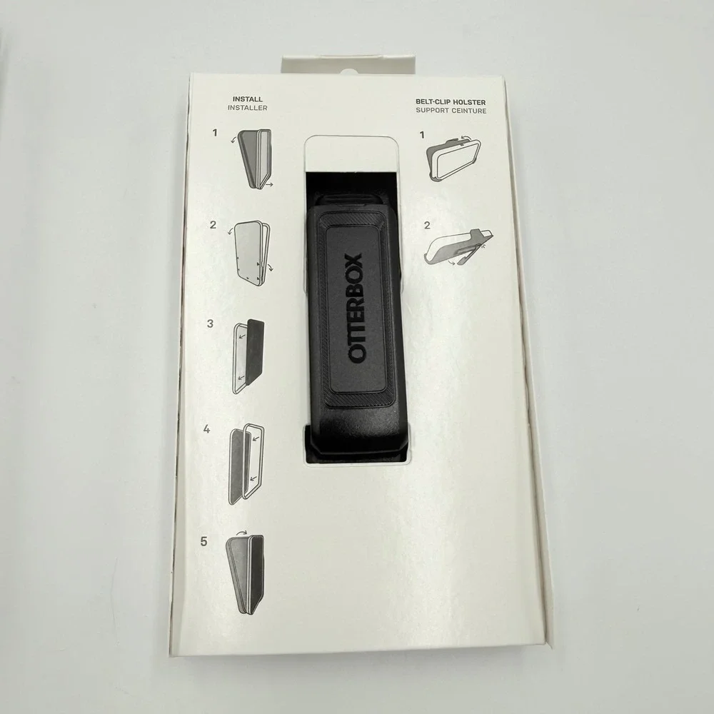 OtterBox Defender Pro Holster iPhone 13 12 mini Black Belt Clip Kickstand